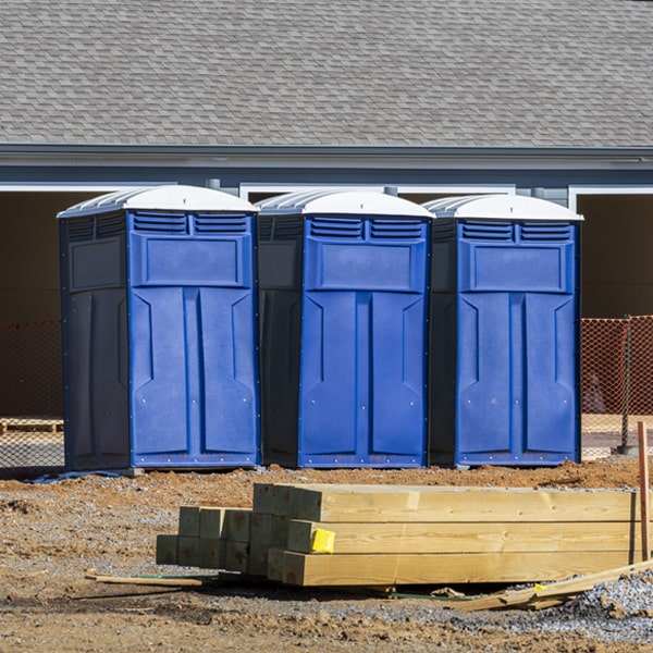 is there a specific order in which to place multiple porta potties in Greenville North Carolina